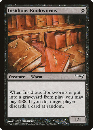 Insidious Bookworms (Version 2) [Coldsnap Theme Decks] | Rook's Games and More
