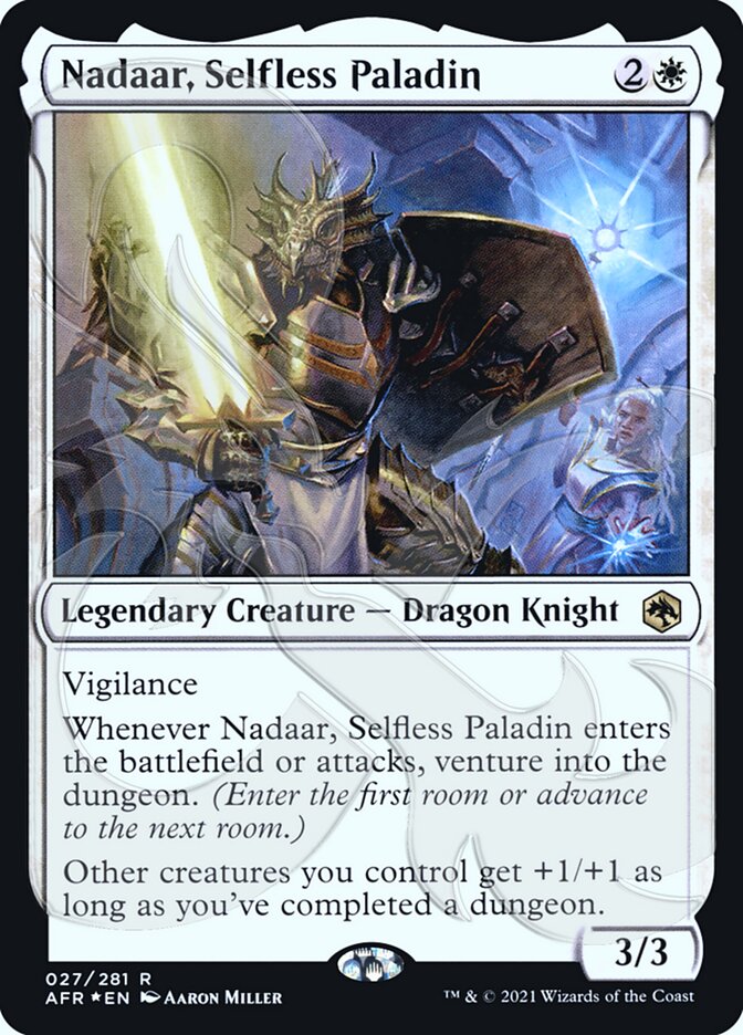 Nadaar, Selfless Paladin (Ampersand Promo) [Dungeons & Dragons: Adventures in the Forgotten Realms Promos] | Rook's Games and More