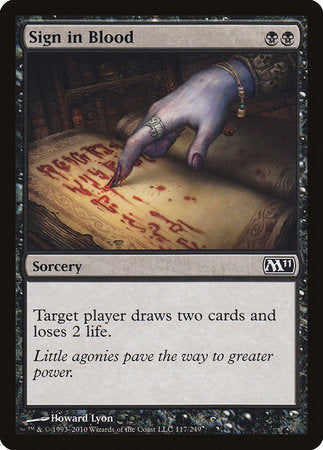 Sign in Blood [Magic 2011] | Rook's Games and More