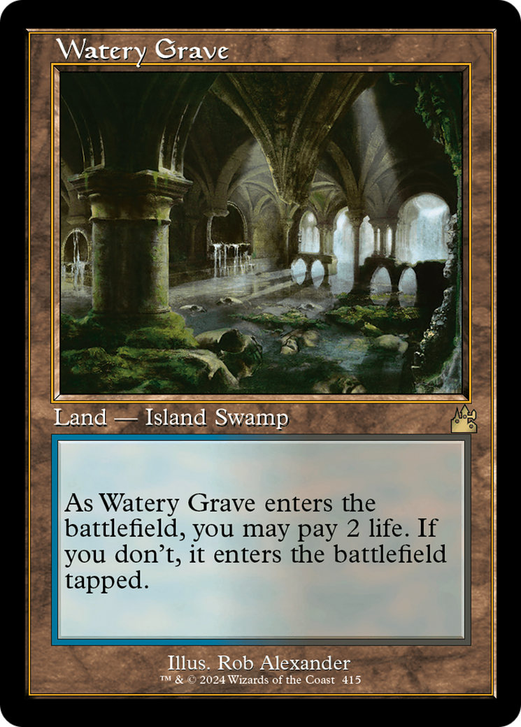 Watery Grave (Retro) [Ravnica Remastered] | Rook's Games and More