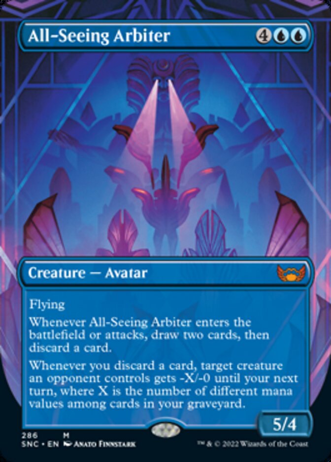 All-Seeing Arbiter (Borderless Alternate Art) [Streets of New Capenna] | Rook's Games and More