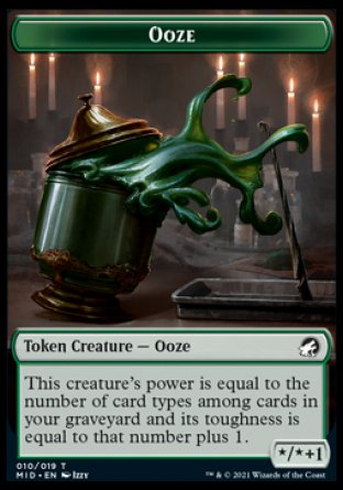 Ooze Token [Innistrad: Midnight Hunt Tokens] | Rook's Games and More