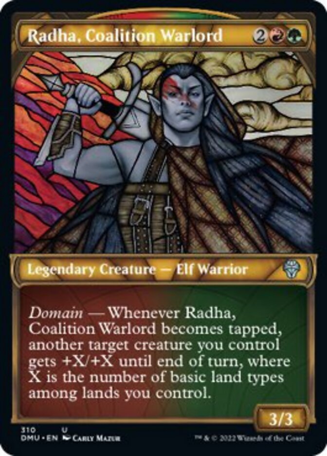 Radha, Coalition Warlord (Showcase) [Dominaria United] | Rook's Games and More