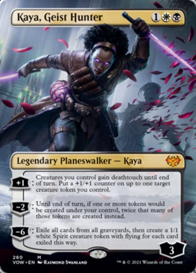 Kaya, Geist Hunter (Borderless) [Innistrad: Crimson Vow] | Rook's Games and More