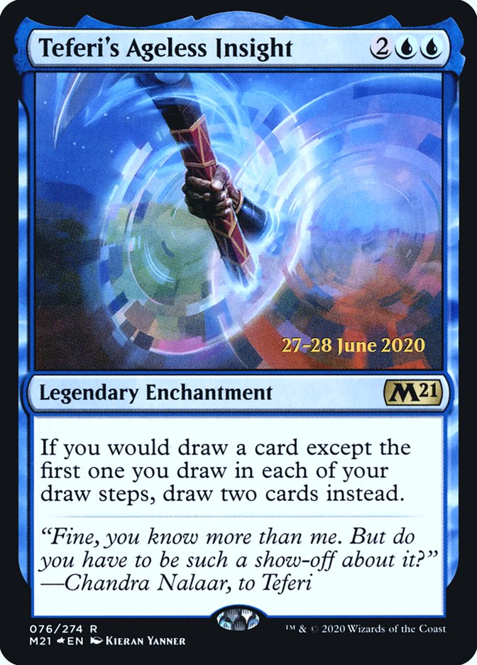 Teferi's Ageless Insight  [Core Set 2021 Prerelease Promos] | Rook's Games and More