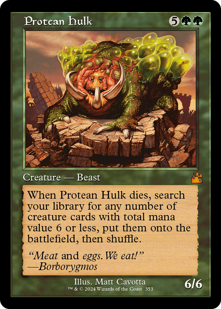 Protean Hulk (Retro Frame) [Ravnica Remastered] | Rook's Games and More