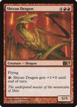 Shivan Dragon [Magic 2014] | Rook's Games and More