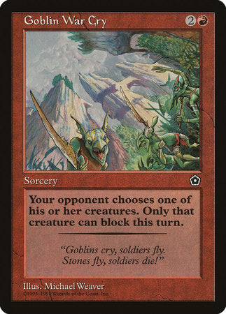 Goblin War Cry [Portal Second Age] | Rook's Games and More