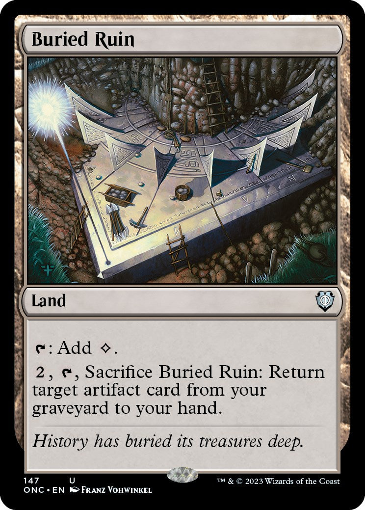 Buried Ruin [Phyrexia: All Will Be One Commander] | Rook's Games and More