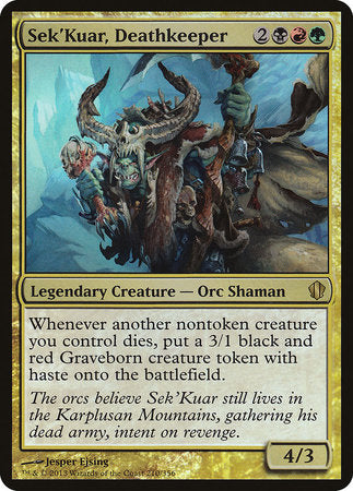 Sek'Kuar, Deathkeeper (Commander 2013) [Commander 2013 Oversized] | Rook's Games and More