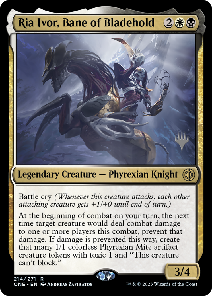 Ria Ivor, Bane of Bladehold (Promo Pack) [Phyrexia: All Will Be One Promos] | Rook's Games and More