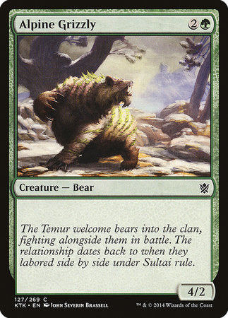 Alpine Grizzly [Khans of Tarkir] | Rook's Games and More