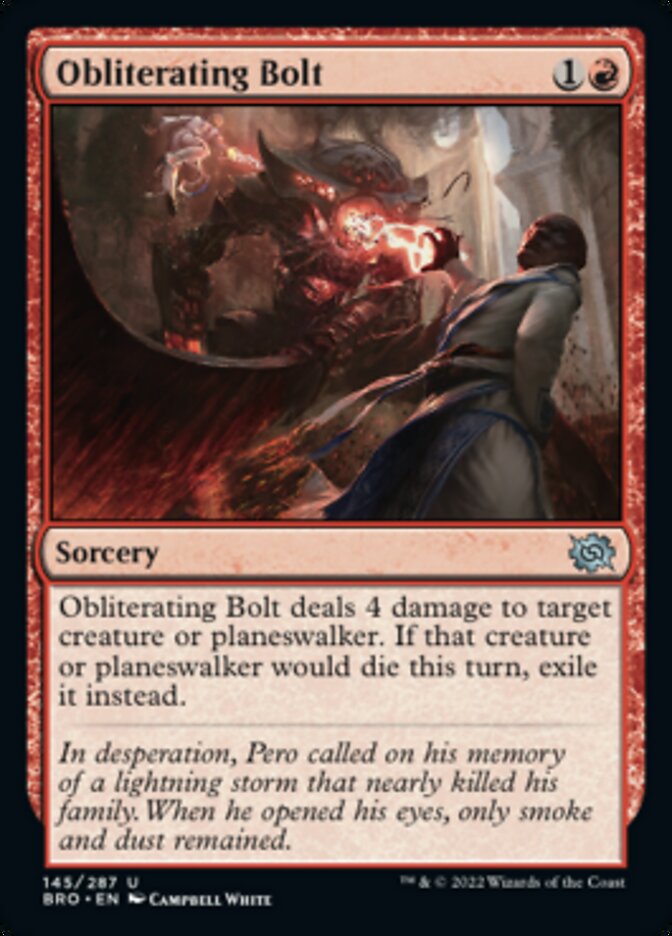 Obliterating Bolt [The Brothers' War] | Rook's Games and More