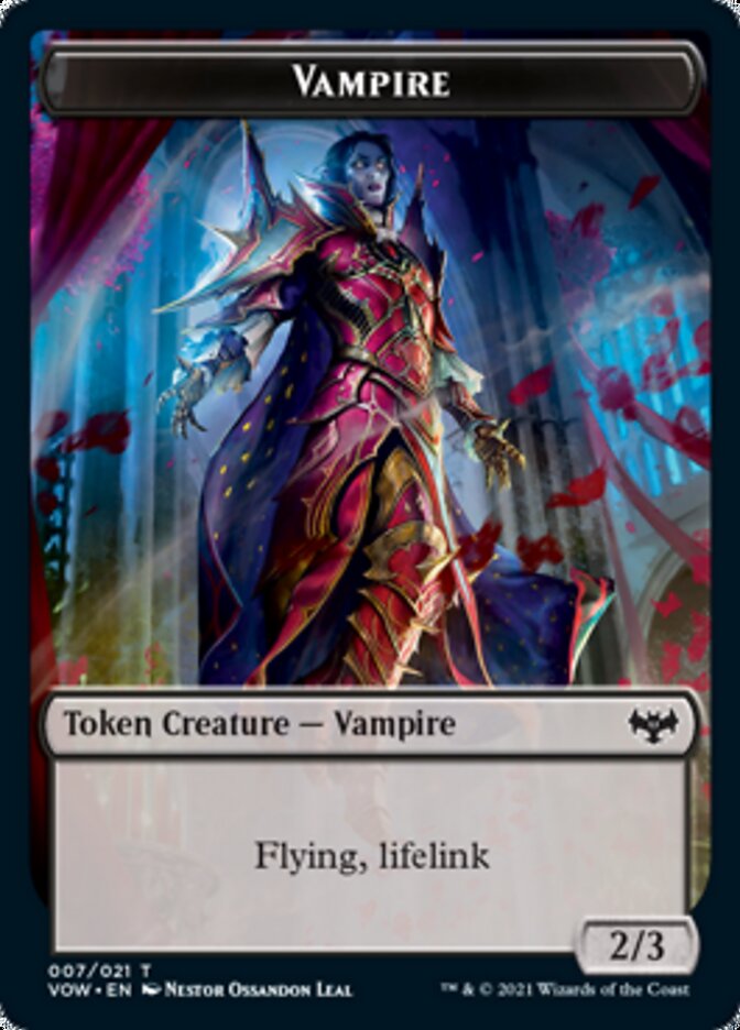 Vampire Token (007) [Innistrad: Crimson Vow Tokens] | Rook's Games and More