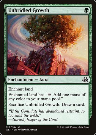 Unbridled Growth [Aether Revolt] | Rook's Games and More