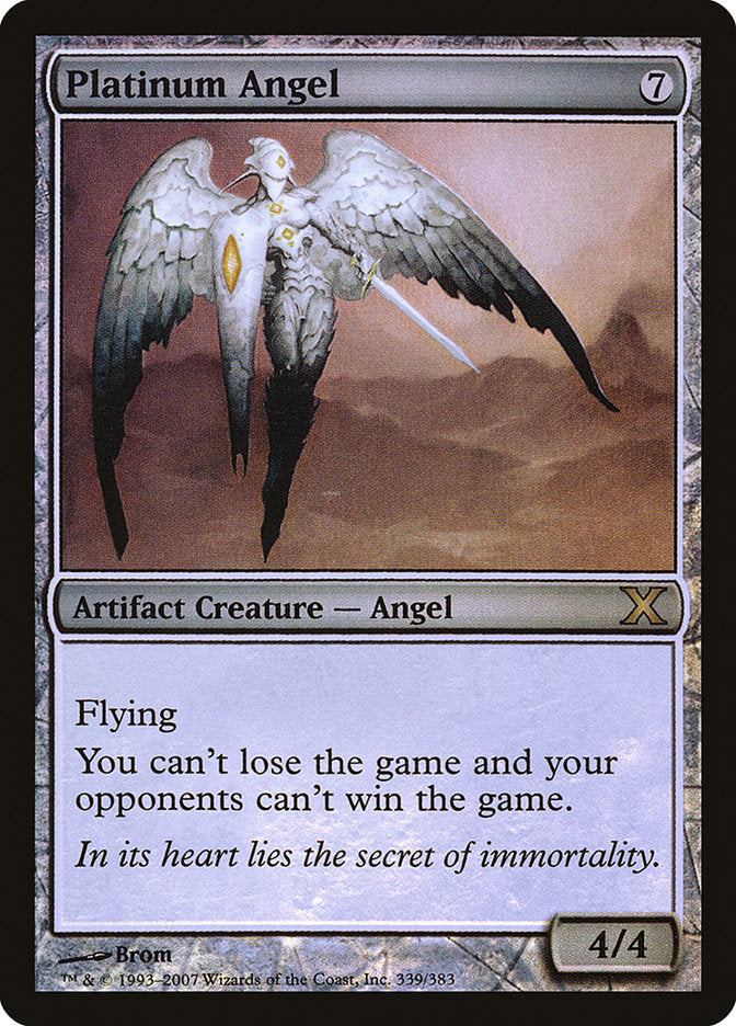 Platinum Angel (Premium Foil) [Tenth Edition] | Rook's Games and More