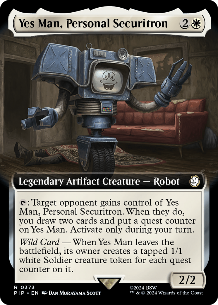 Yes Man, Personal Securitron (Extended Art) [Fallout] | Rook's Games and More