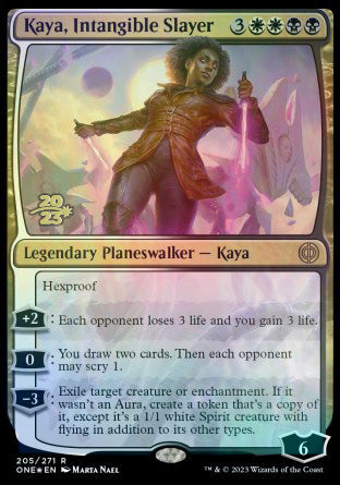 Kaya, Intangible Slayer [Phyrexia: All Will Be One Prerelease Promos] | Rook's Games and More