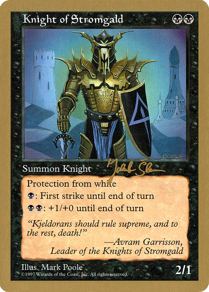 Knight of Stromgald (Jakub Slemr) [World Championship Decks 1997] | Rook's Games and More