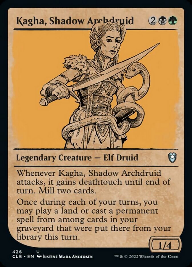 Kagha, Shadow Archdruid (Showcase) [Commander Legends: Battle for Baldur's Gate] | Rook's Games and More