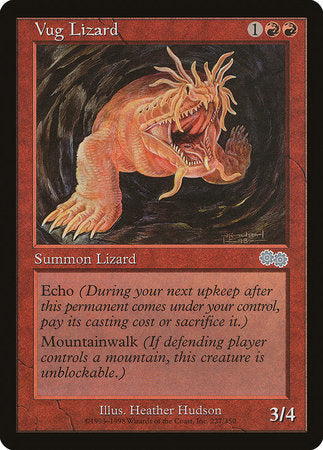 Vug Lizard [Urza's Saga] | Rook's Games and More