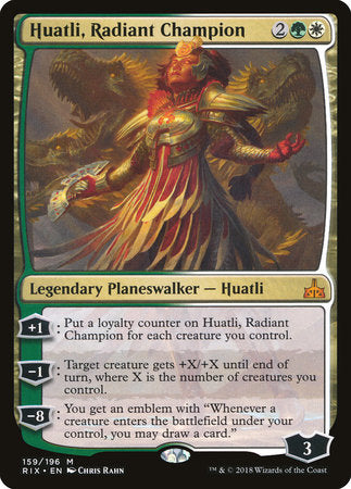 Huatli, Radiant Champion [Rivals of Ixalan] | Rook's Games and More