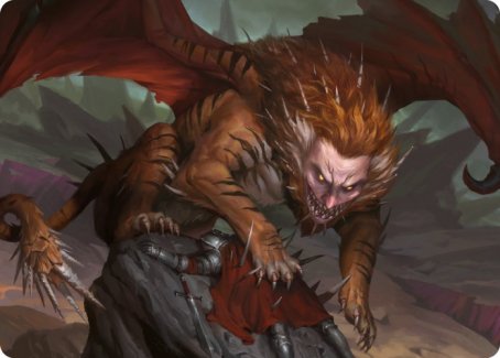 Manticore Art Card [Dungeons & Dragons: Adventures in the Forgotten Realms Art Series] | Rook's Games and More