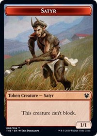 Satyr // Nightmare Double-sided Token [Theros Beyond Death Tokens] | Rook's Games and More