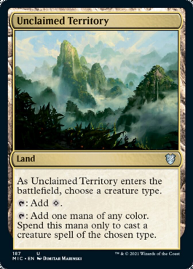 Unclaimed Territory [Innistrad: Midnight Hunt Commander] | Rook's Games and More