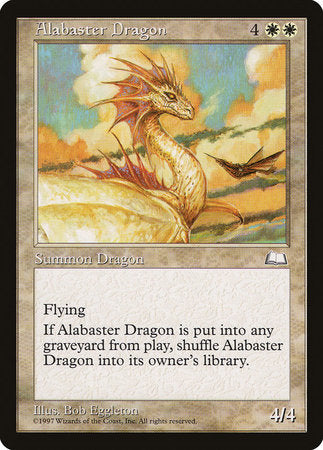 Alabaster Dragon [Weatherlight] | Rook's Games and More