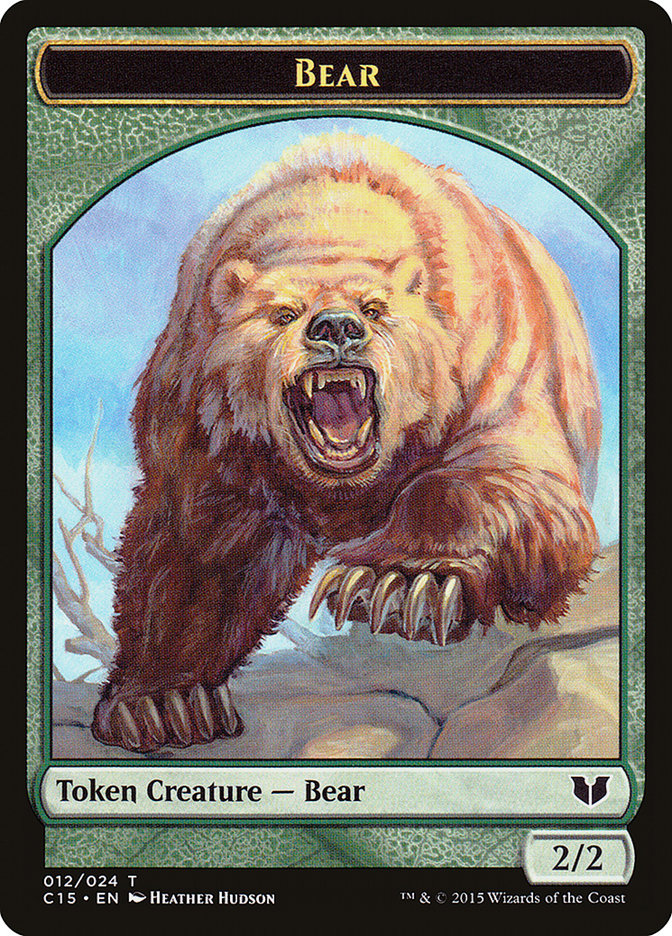 Bear // Spider Double-Sided Token [Commander 2015 Tokens] | Rook's Games and More
