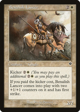 Benalish Lancer [Invasion] | Rook's Games and More
