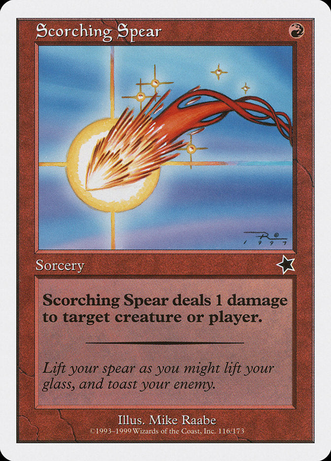 Scorching Spear [Starter 1999] | Rook's Games and More