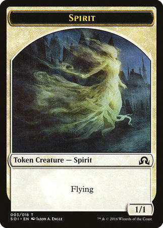 Spirit Token [Shadows over Innistrad Tokens] | Rook's Games and More