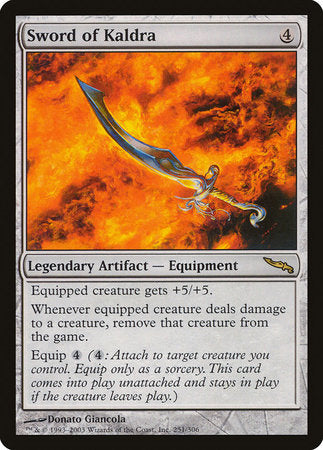 Sword of Kaldra [Mirrodin] | Rook's Games and More