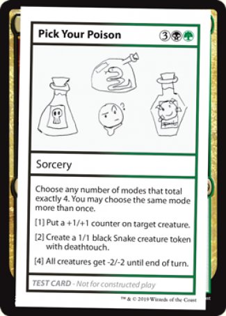 Pick Your Poison (2021 Edition) [Mystery Booster Playtest Cards] | Rook's Games and More