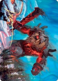 Quakebringer Art Card (Gold-Stamped Signature) [Kaldheim: Art Series] | Rook's Games and More