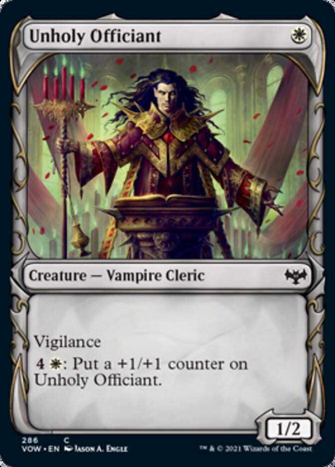 Unholy Officiant (Showcase Fang Frame) [Innistrad: Crimson Vow] | Rook's Games and More