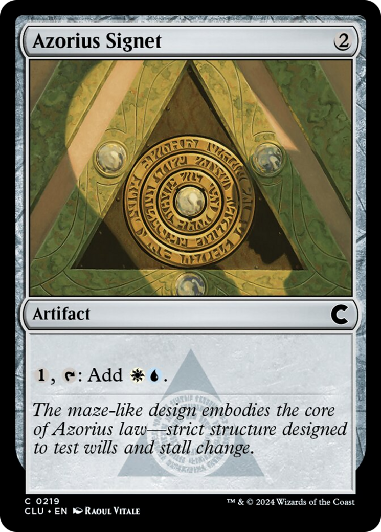 Azorius Signet [Ravnica: Clue Edition] | Rook's Games and More