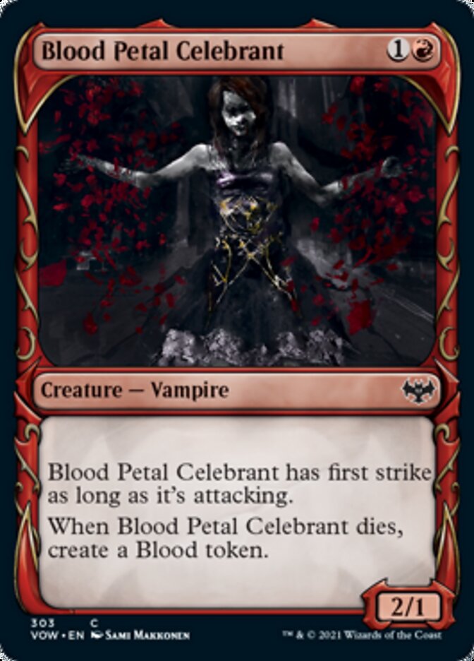 Blood Petal Celebrant (Showcase Fang Frame) [Innistrad: Crimson Vow] | Rook's Games and More