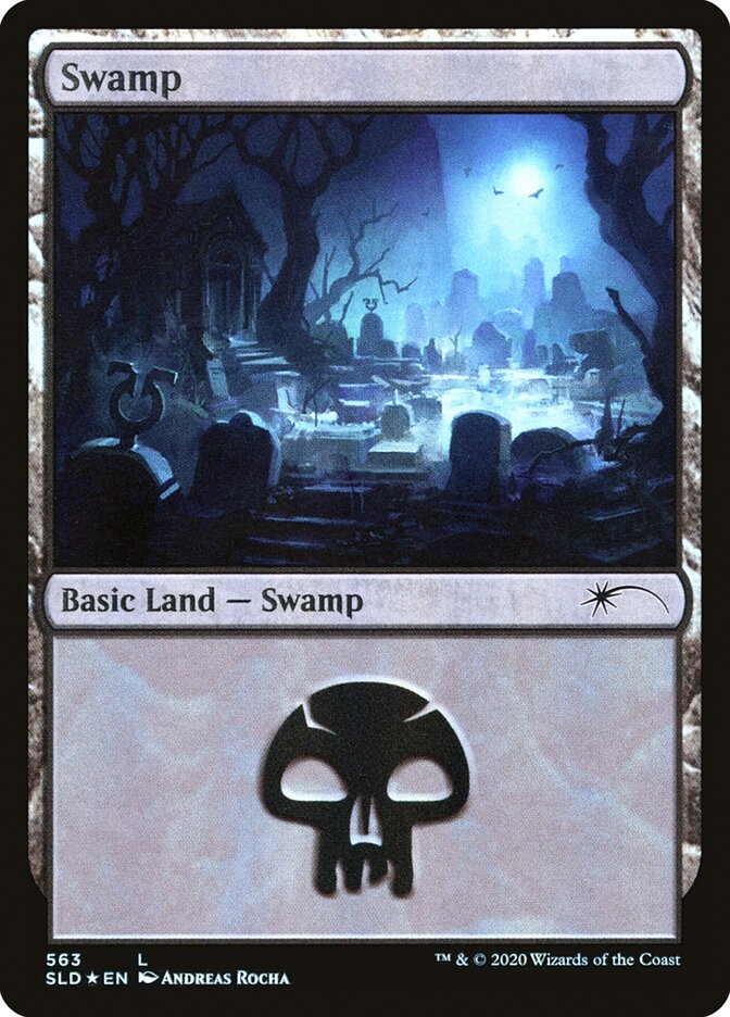 Swamp (Spooky) (563) [Secret Lair Drop Promos] | Rook's Games and More