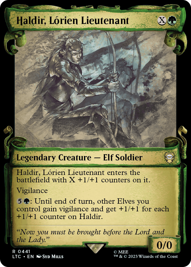 Haldir, Lorien Lieutenant [The Lord of the Rings: Tales of Middle-Earth Commander Showcase Scrolls] | Rook's Games and More