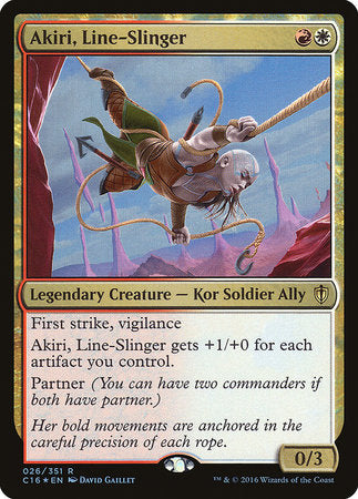 Akiri, Line-Slinger [Commander 2016] | Rook's Games and More