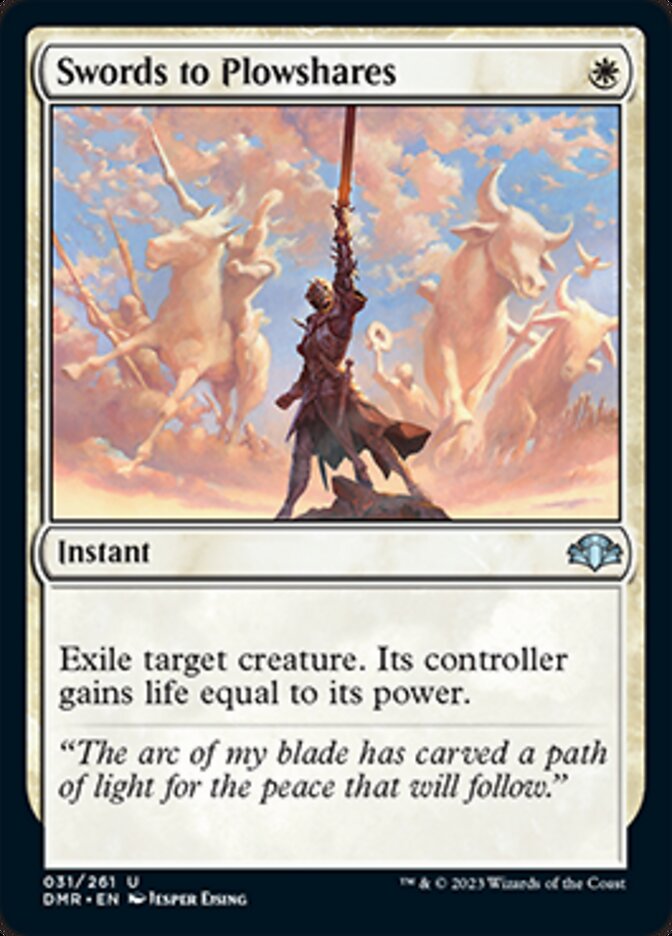 Swords to Plowshares [Dominaria Remastered] | Rook's Games and More