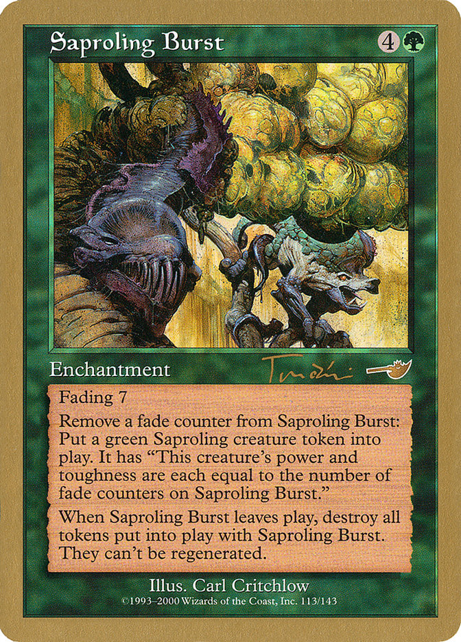 Saproling Burst (Jan Tomcani) [World Championship Decks 2001] | Rook's Games and More