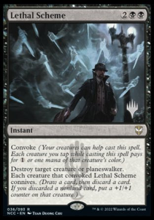 Lethal Scheme (Promo Pack) [Streets of New Capenna Commander Promos] | Rook's Games and More