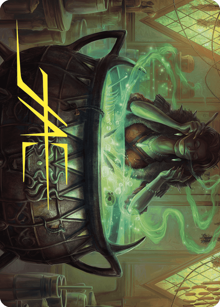Agatha's Soul Cauldron Art Card (Gold-Stamped Signature) [Wilds of Eldraine Art Series] | Rook's Games and More