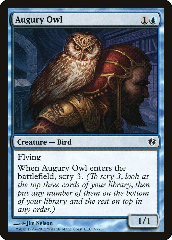 Augury Owl [Duel Decks: Venser vs. Koth] | Rook's Games and More