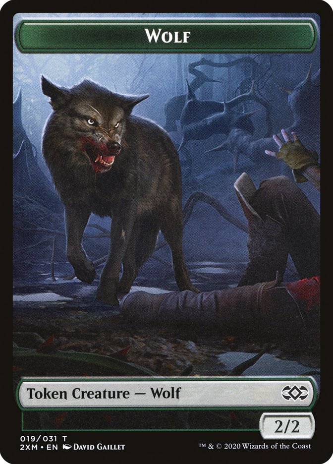 Wolf Token [Double Masters] | Rook's Games and More