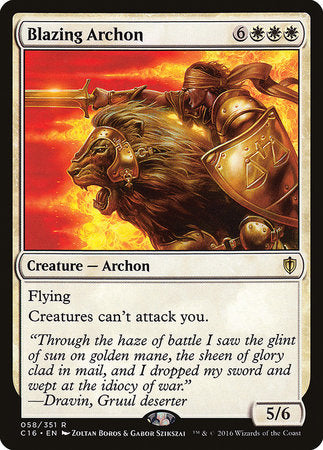 Blazing Archon [Commander 2016] | Rook's Games and More